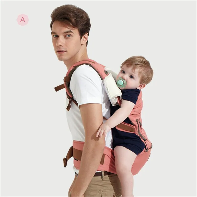 Переноска на бедра хлопковый Рюкзак кенгуру для младенцев с мультяшным рисунком