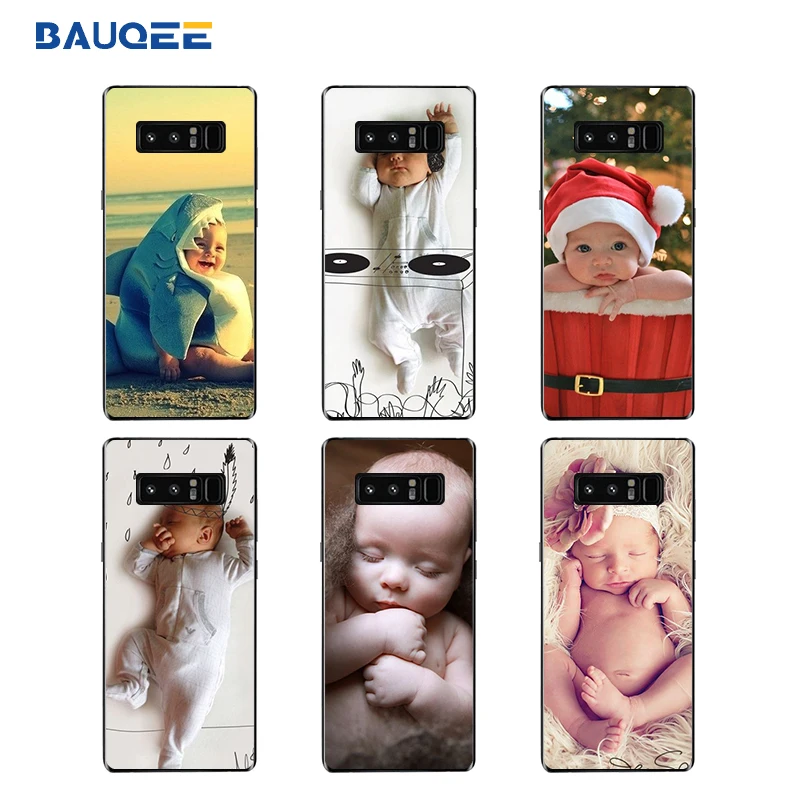 BAUQEE Baby Pattern Phone Case For Samsung Note 8 Cases iPhone X 7 6S Plus Soft TPU+PC Back Full Protector Cover |
