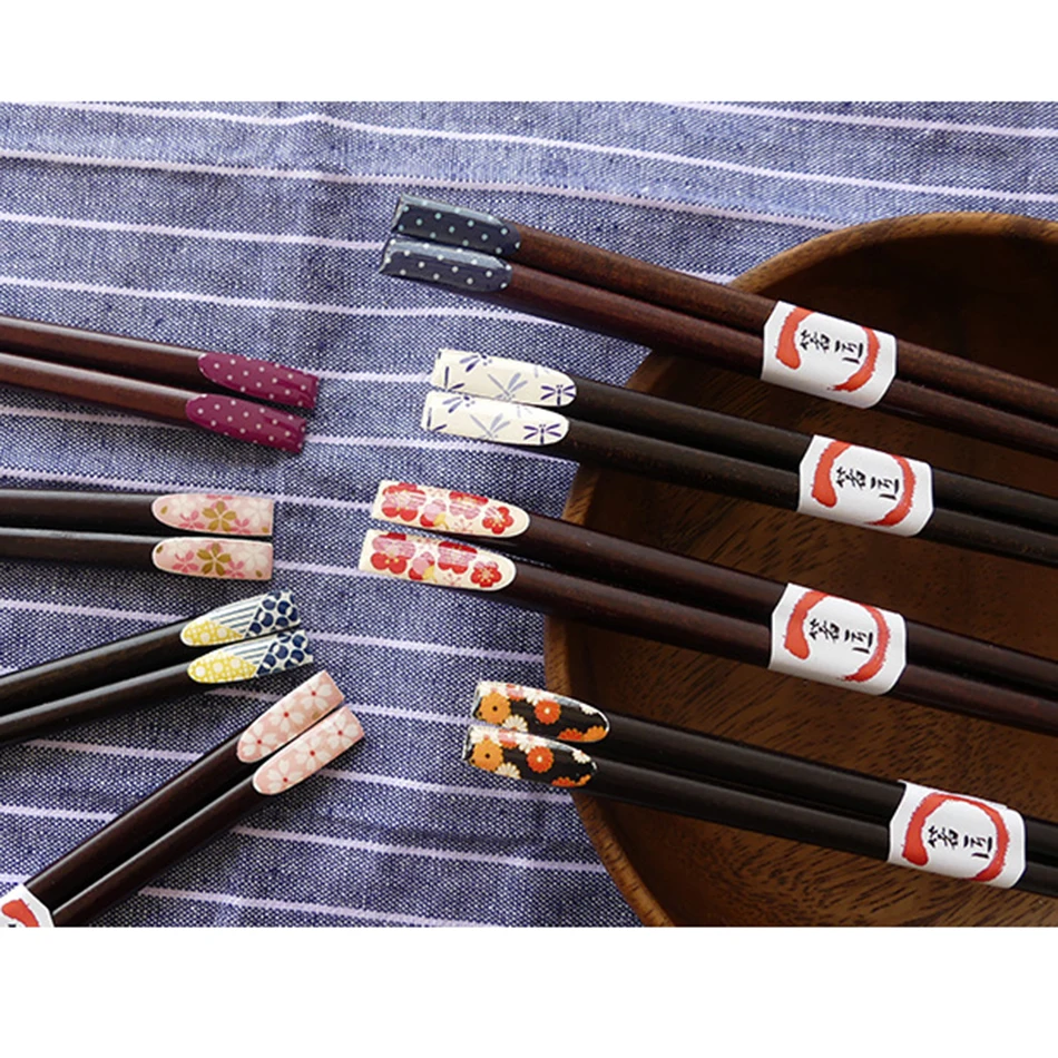Палочки для еды из натурального дерева в японском стиле 1 пара|wooden chopsticks|natural wood