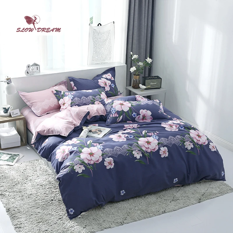 SlowDream Nordic Bedding Set Decor Home Textiles Double Queen King Bed Flat Sheet Pillowcase Bedspread 2020 Single Linen | Дом и сад
