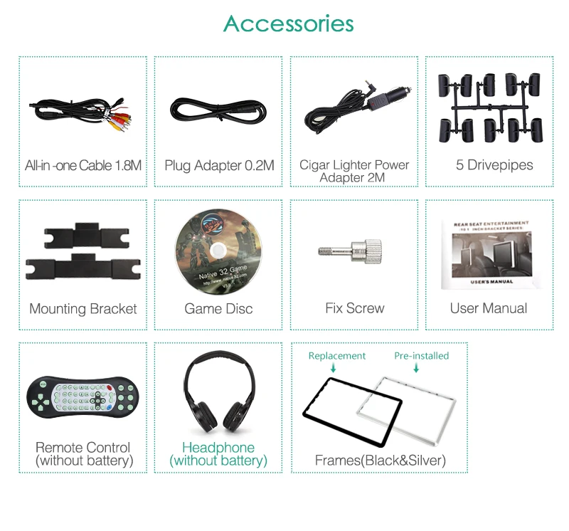 Тыквы 10 1 ''подголовник автомобиля dvd плеер HD цифровой TFT Экран с HDMI Порты и