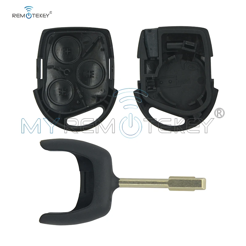 Remtekey дистанционный ключ оболочки FO21 лезвие 3 кнопки для Ford Mondeo Fiesta C-max 2004 2005 2006 2007 2008 2009 2010 2011 2012