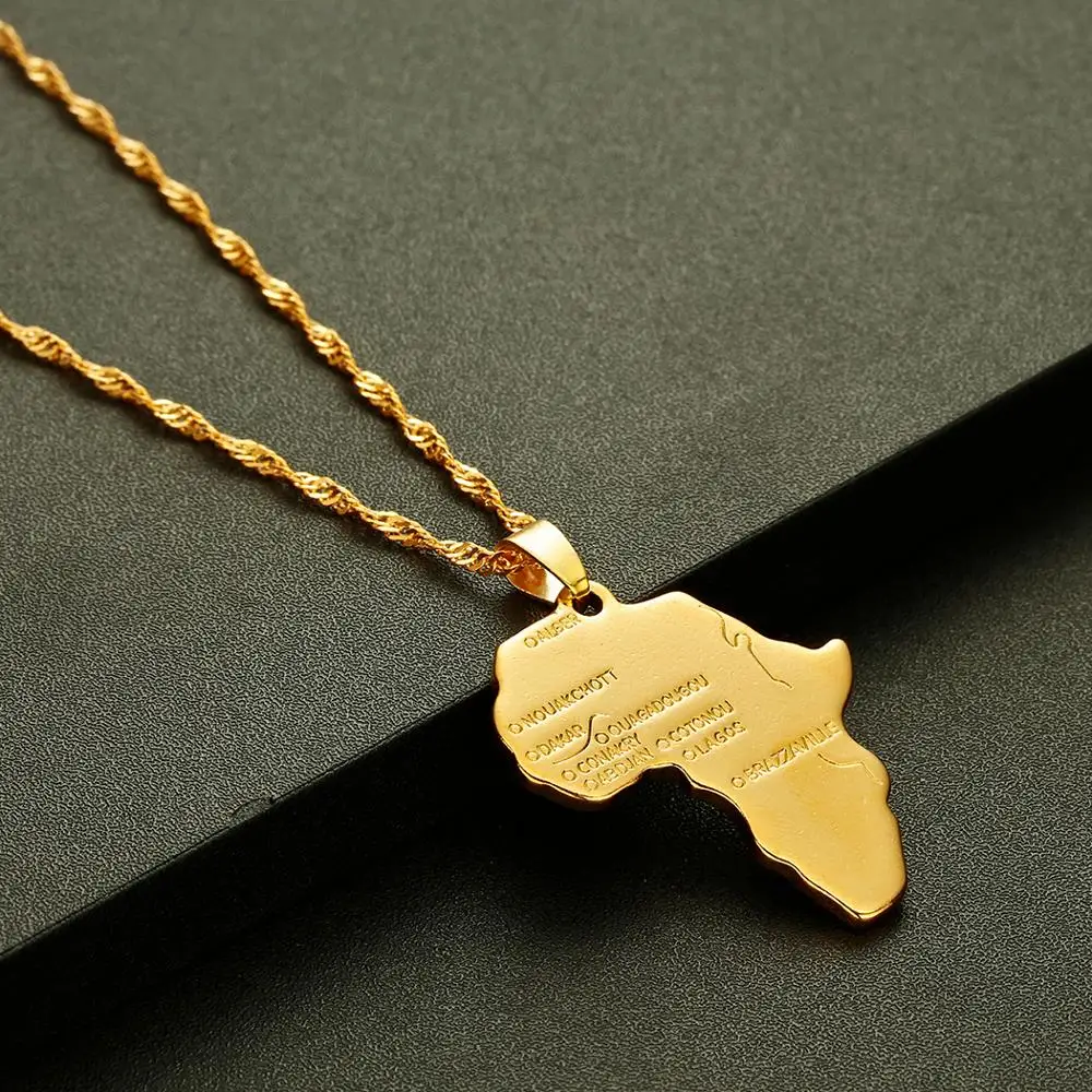 Chereda United Kingdom Map Pendant Necklace For Women Men Vintage Belgium Hip Hop Africa Chain Necklaces Choker | Украшения и