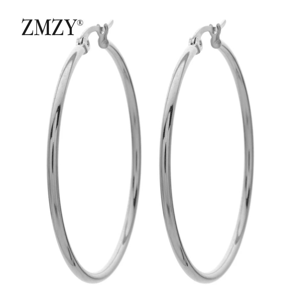 ZMZY уникальные серьги-подвески из нержавеющей стали модные женские круглые