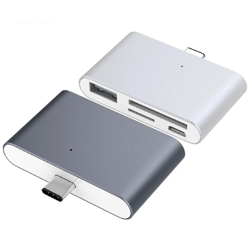 4-в-1 EtopLink концентратор USB C с 2 слотами для карт TF и SD Usb 3 0 OTG MacBook Pro Type-C | Электроника