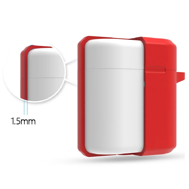 Мягкий Силиконовый противоударный чехол с карабином для HUAWEI Honor FlyPods/FlyPods Pro