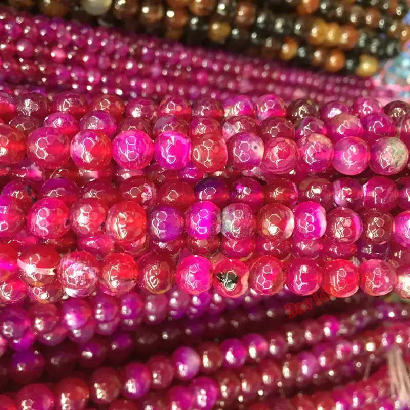 Натуральный граненый камень в полоску: агат турмалин цветные круглые свободные