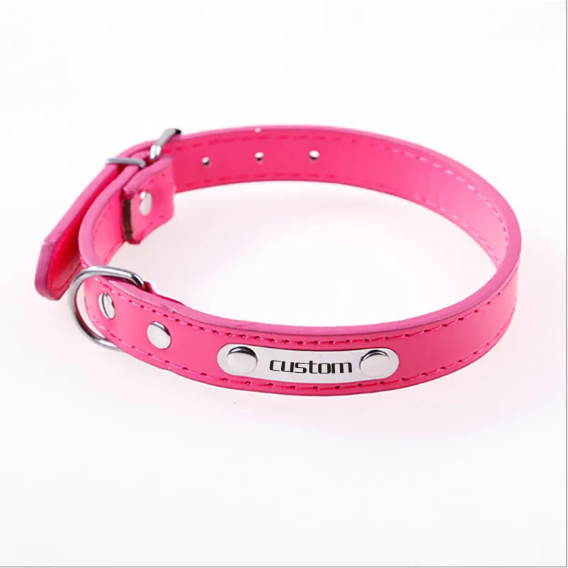 Бесплатная гравировка металлическая пряжка имя щенка персонализированные