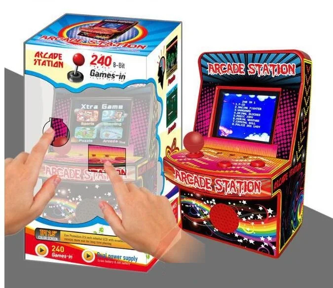 240 в 1 Мини аркадная игра консоли Ретро портативная игровая консоль с 8 бит 2
