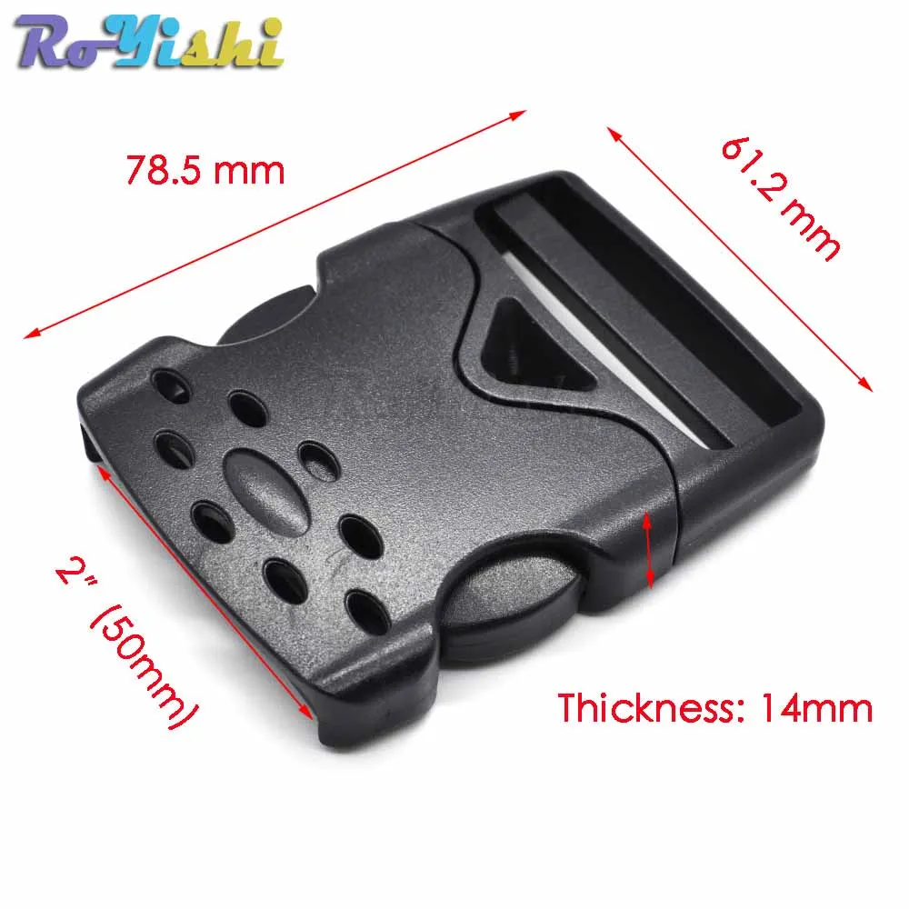 2pcs/pack Plastic Inner Hook Buckle For Tactical Backpack Travel Bag Webbing 20mm 25mm 32mm 38mm 50mm