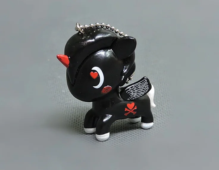 White 1 шт. 7 см Радуга Tokidoki Единорог Русалка фигурка кукла мини японский мультфильм Девушки Коллекция kawaii лошадь игрушка d10 - Цвет: White