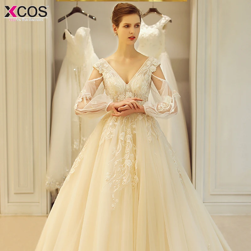 Пикантные Свадебные платья 2018 Vestidos de novia V шеи часовня Поезд с открытой спиной