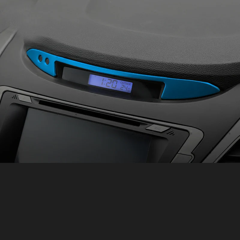 Для Hyundai Elantra 2012 2013 2014 2015 приборная панель из нержавеющей стали Φ отделка рамка