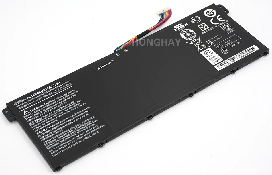 Honghay AC14B8K ноутбук Батарея для ACER Aspire V3-111P CB3-111 CB5-311 B115P NE512 V3-371 V3-111 ES1-711 4ICP5/57/80 Chromebook