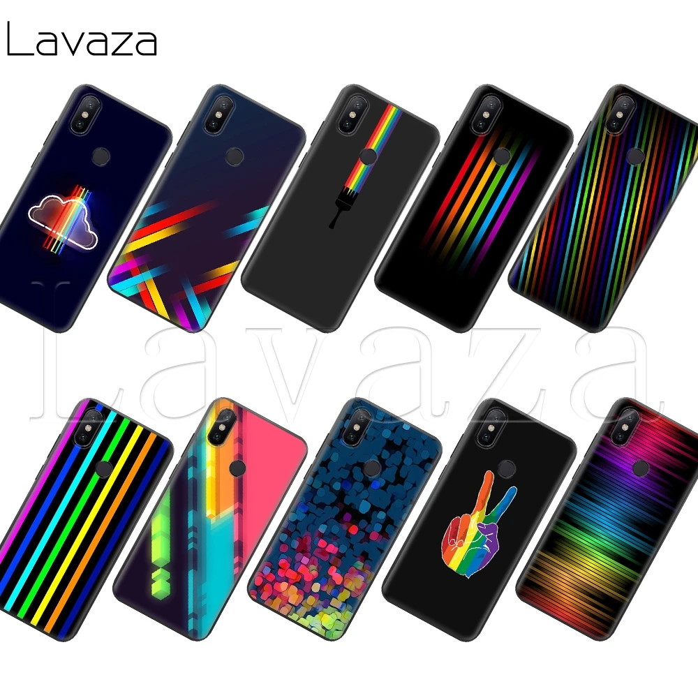 Радужный Блестящий силиконовый чехол Lavaza для Xiaomi Redmi Note 4 4X 4A 5 5A 6 6a 7 8 Pro Go Prime Plus |