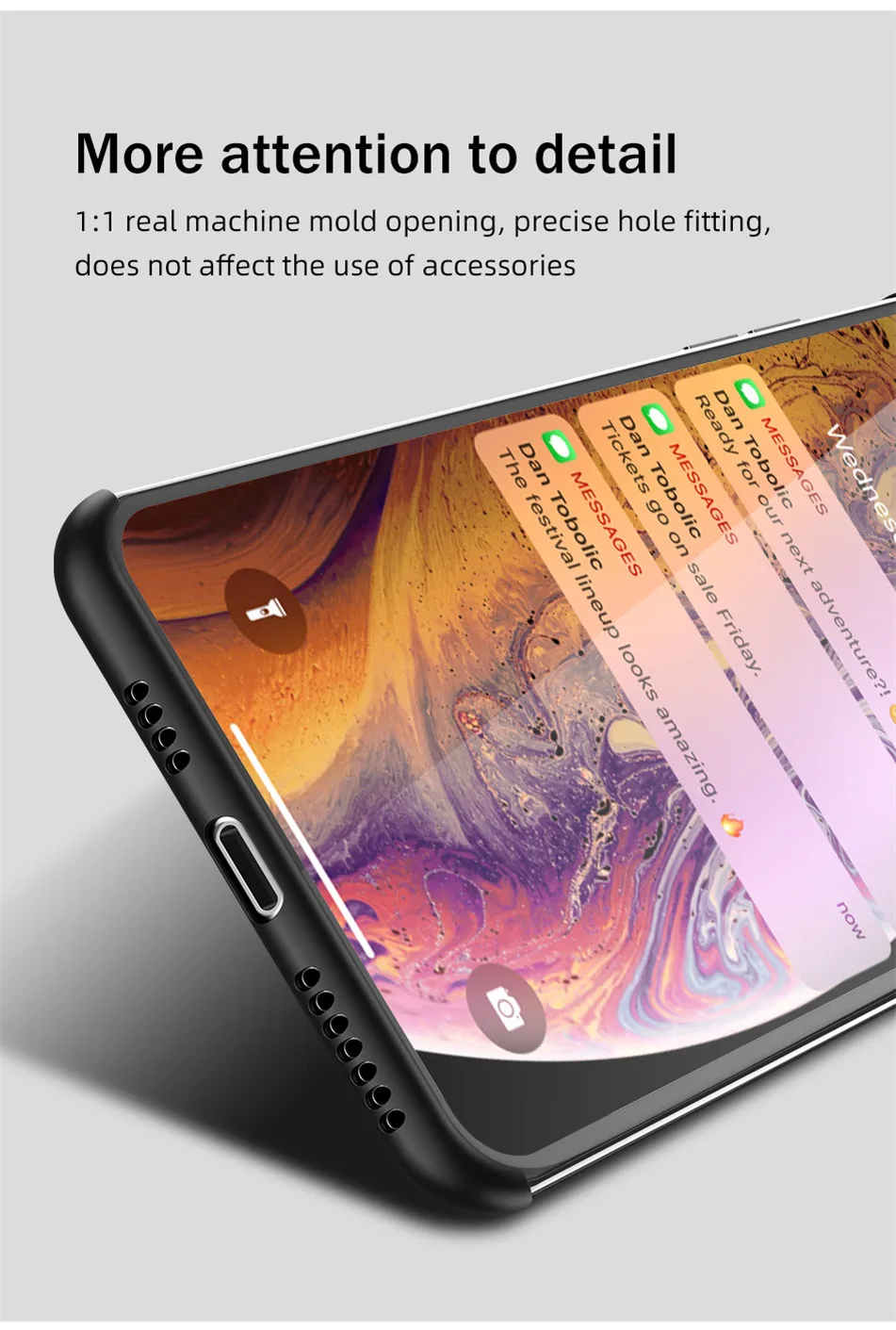 Бескаркасный чехол USLION ярких цветов для iPhone X, XR, XS, Max, 11 Pro, матовый чехол для телефона, для iPhone 11, Pro, Max, 7, 8, 6, 6S Plus, Ультратонкий Жесткий чехол из поликарбоната
