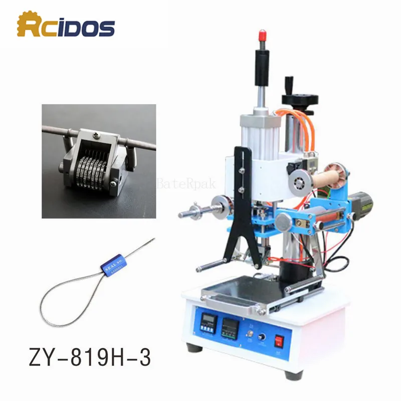 ZY-819H-3 RCIDOS автомат для штамповки устройство нанесения слов под давлением штамп