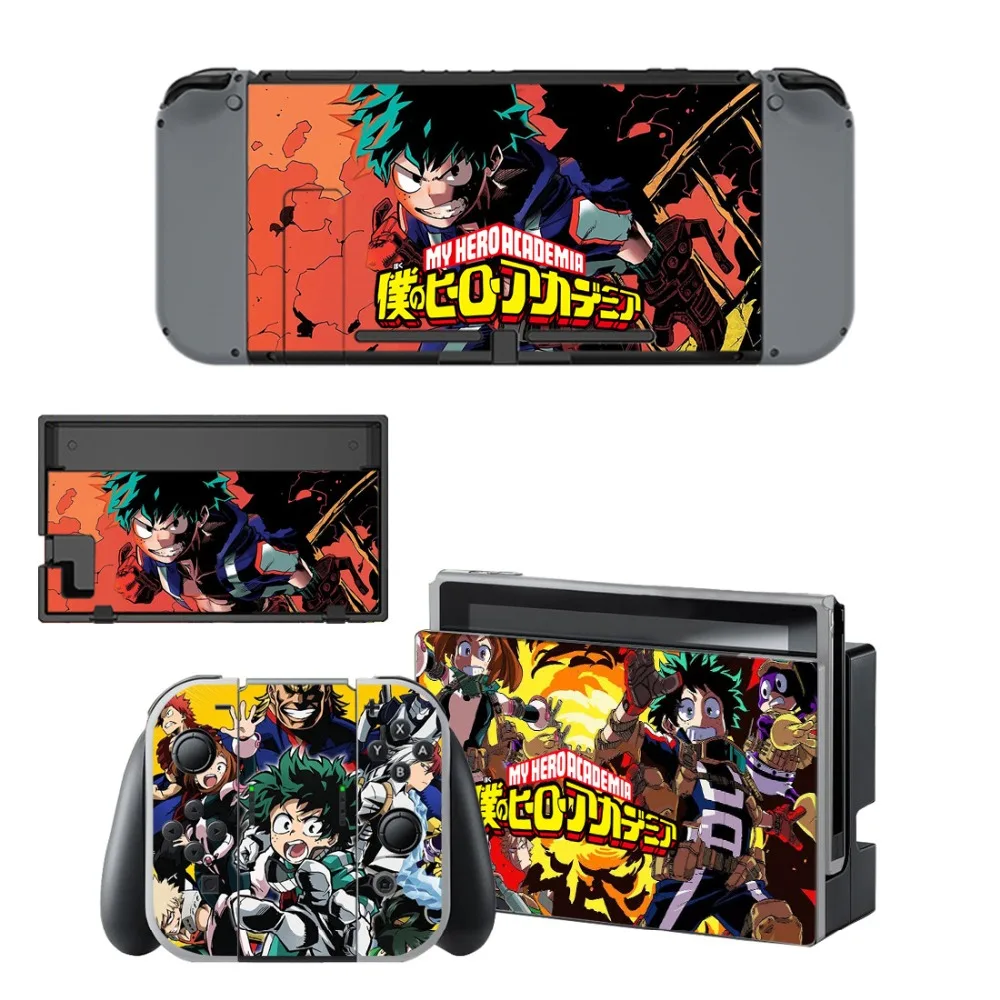 Мой герой переводная картинка наклейка для консоли Nintendo Switch и контроллер NS