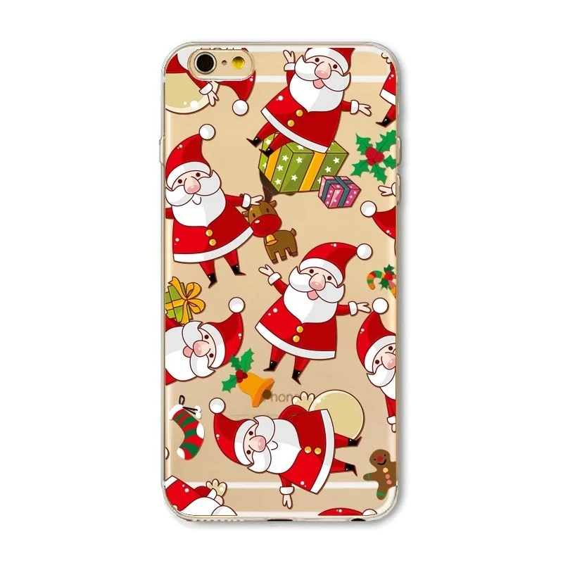 Чехол для iphone 8 plus роскошный мягкий силиконовый Рождественский чехол Fudna 7 iphone6 6 S 5
