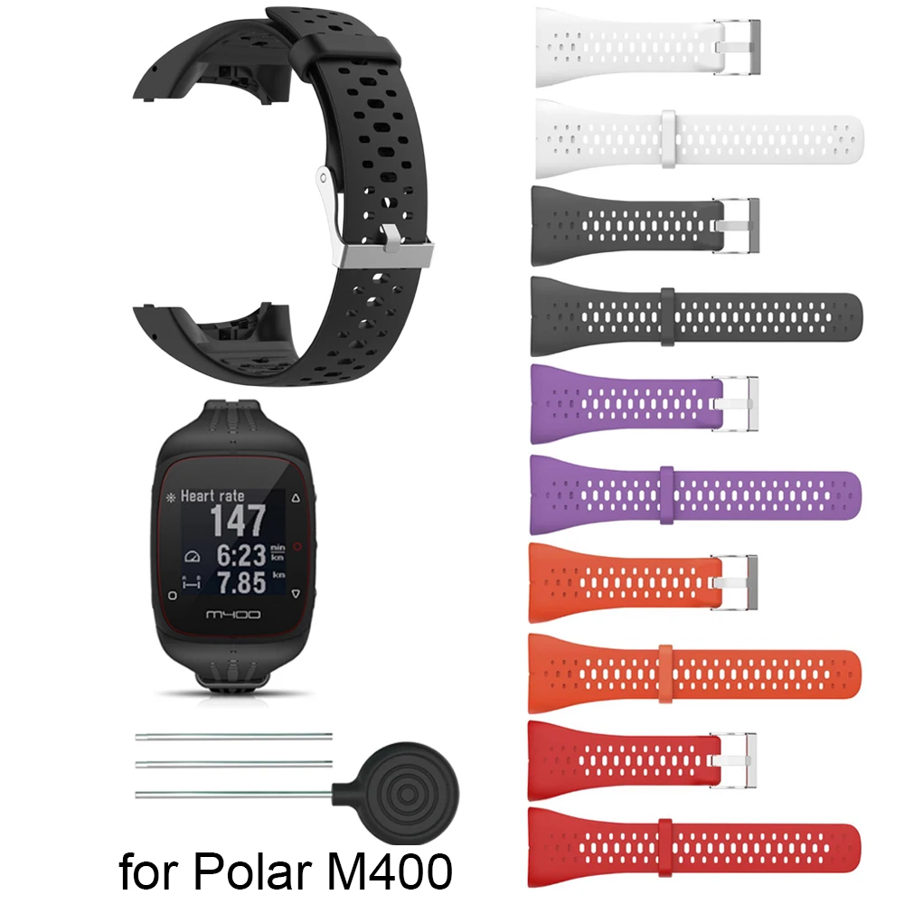 Ремешок на запястье для спортивных фитнес часов Polar M400 M430 сменный Браслет