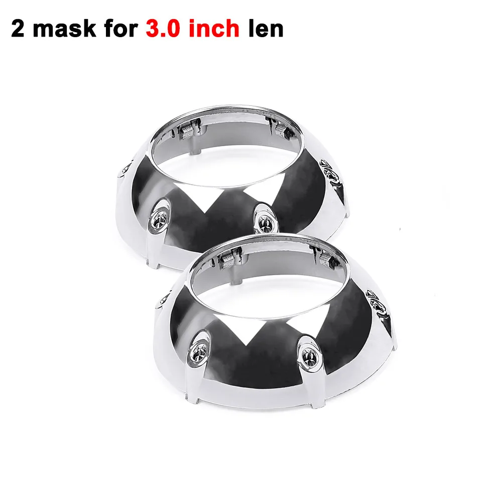 2 mask for 3in len Маска для объектива проектора 3,0 дюймов Легкая установка кожух для объектива проектора для Q5 Hella 5 Bi-xenon hid Len LHD RHD фары для автомобиля - Цвет: 2 mask for 3in len