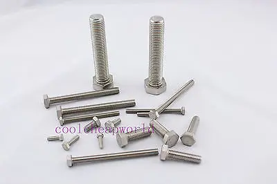 

50 шт. метрической резьбы M4x8mm 304 Нержавеющая сталь снаружи Болт шестигранный винт с шестигранной головкой