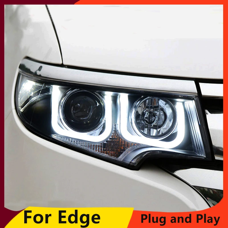 Фары KOWELL для автостайлинга FORD EDGE светодиодный фары 2011 2014 биксеноновые линзы