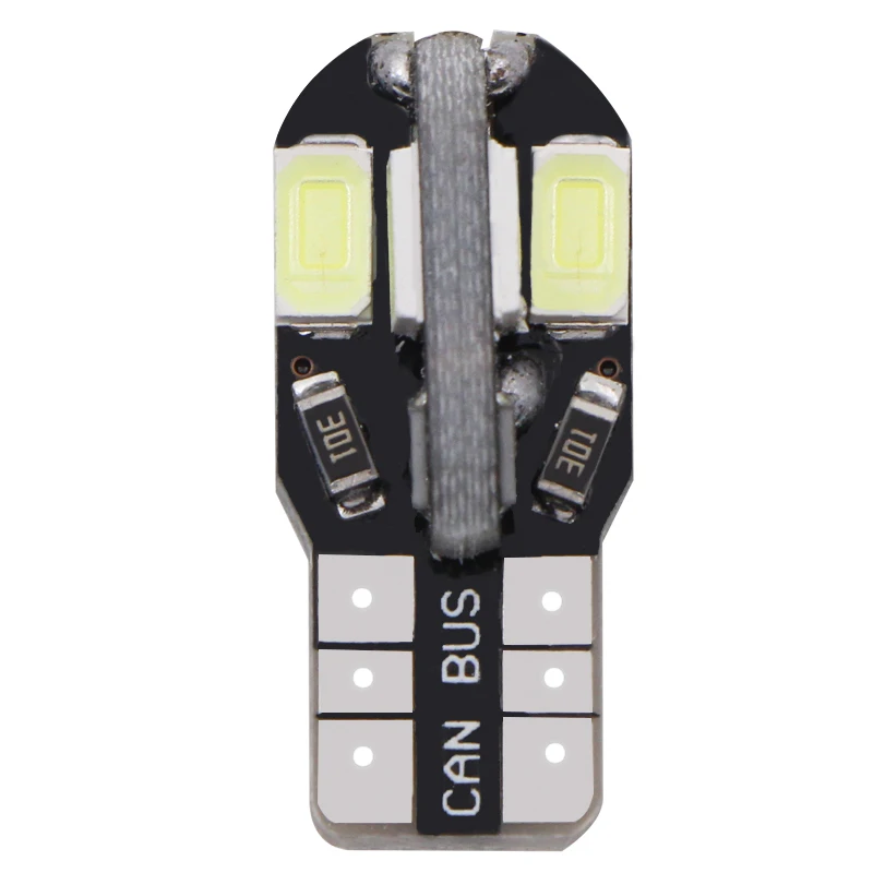 1 шт. Автомобильный светодиодный T10 8SMD 2825 W5W 5630 5730 светильник для автомобиля Canbus NO