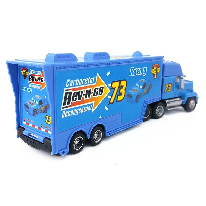 Disney Тачки Мак дядя No.73 Rev-N-GO Грузовик литья под давлением игрушечный автомобиль