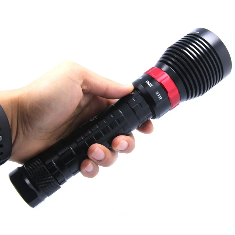 Водонепроницаемый светодиодный фонарик DX1 XM L XML L2 15 Вт 26650 лм для дайвинга