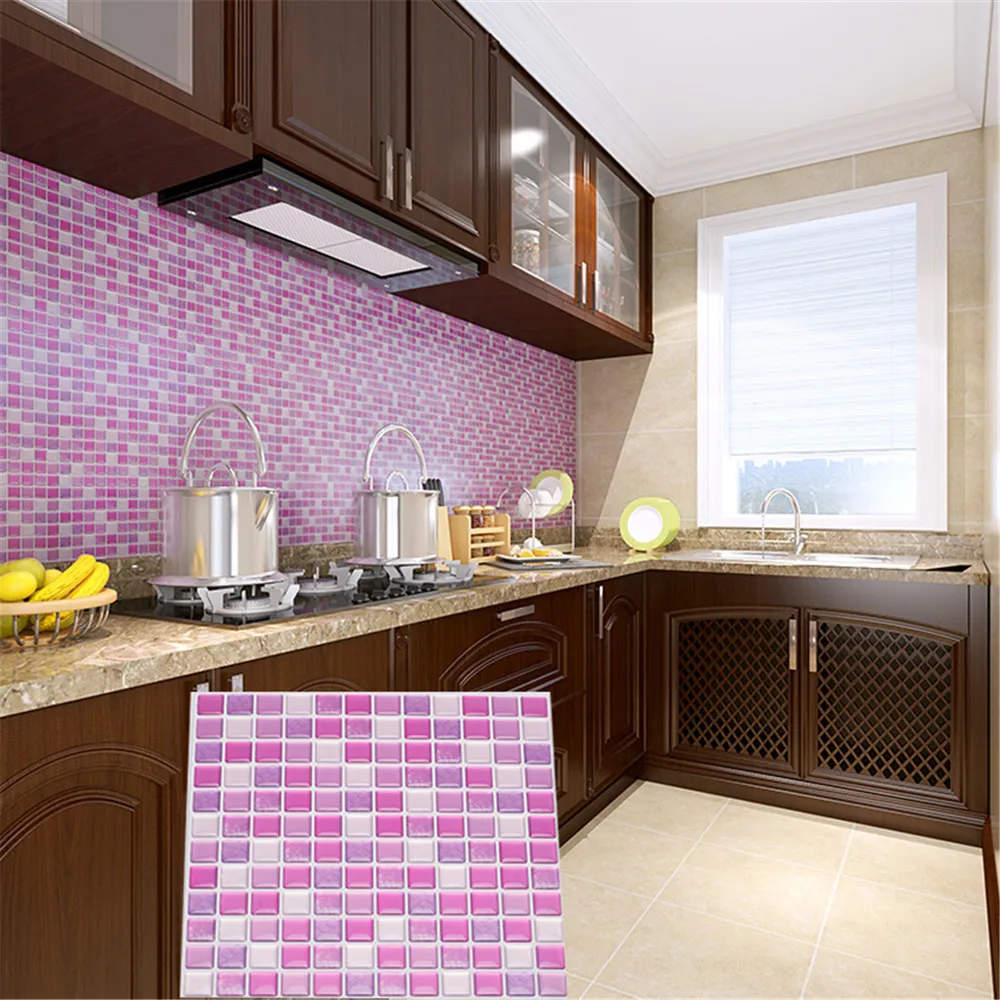 Самоклеющиеся мозаичные плитки кухня обои трехмерные водонепроницаемые