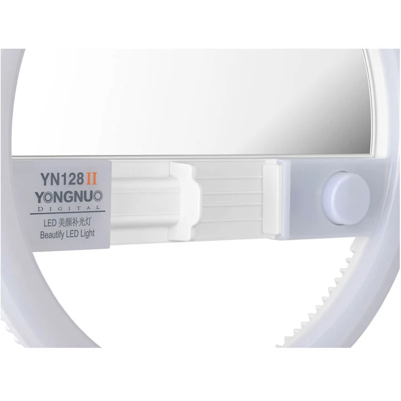 Yongnuo YN128 II красивый светодиодный кольцевой светильник для живого видео с зеркалом