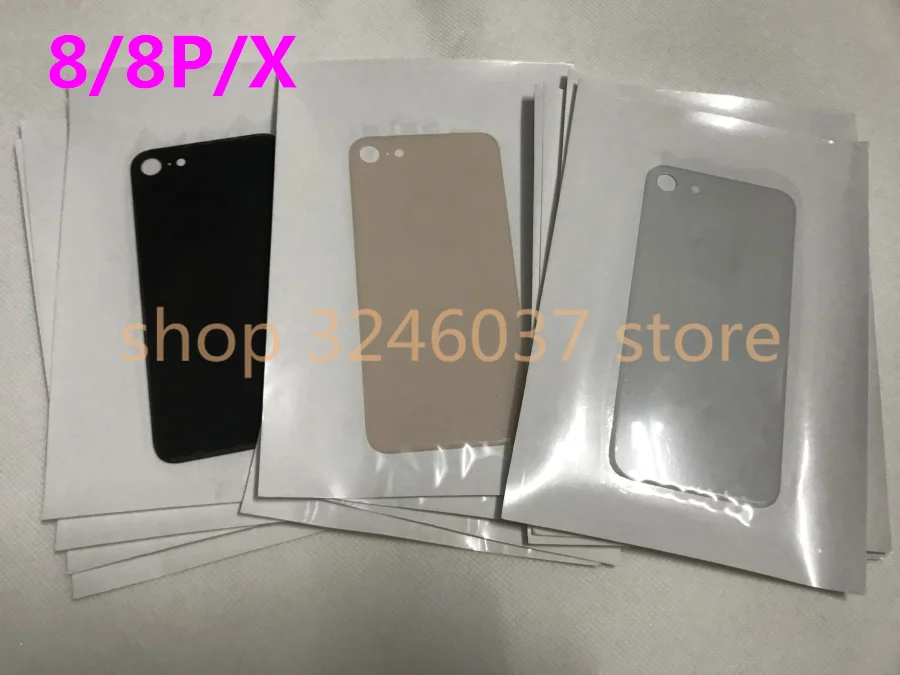 10 шт./лот новый оригинальный качественный корпус чехол для iphone 8 plus X стеклянная