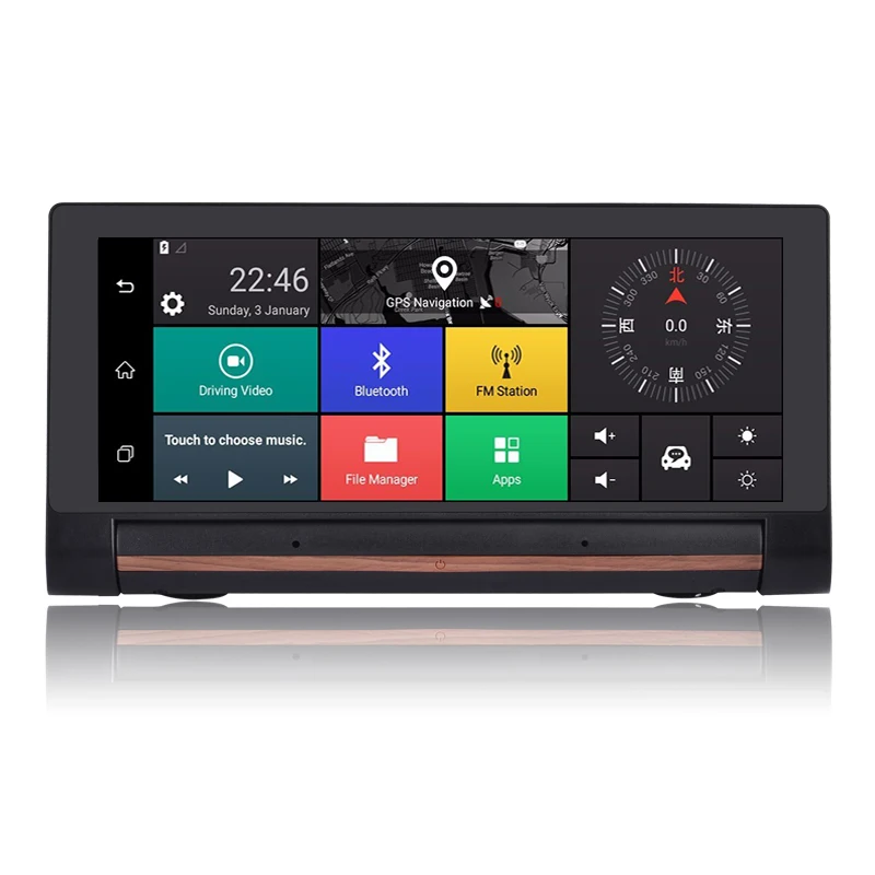 Chezhilin 6 86 4G Автомобильная камера DVR заднего вида Android 5 0 GPS Bluetooth FM WIFI двойной
