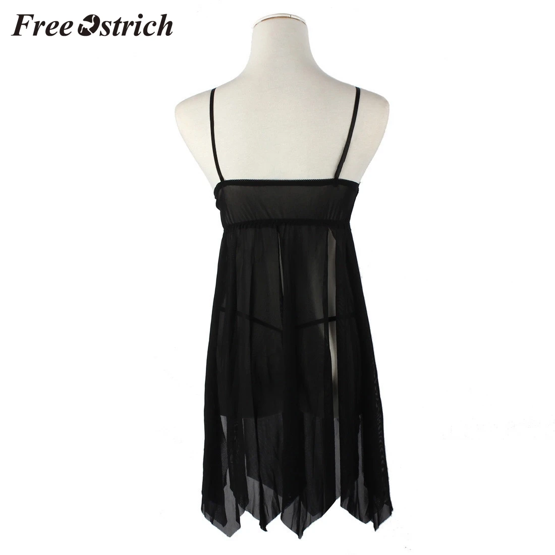 Сексуальное женское нижнее белье Free Ostrich Babydoll ночное кружевное платье g-стринги