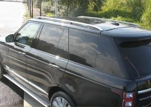 

Серебристый алюминиевый багажник на крышу для Land Rover Range Rover 2013-2015