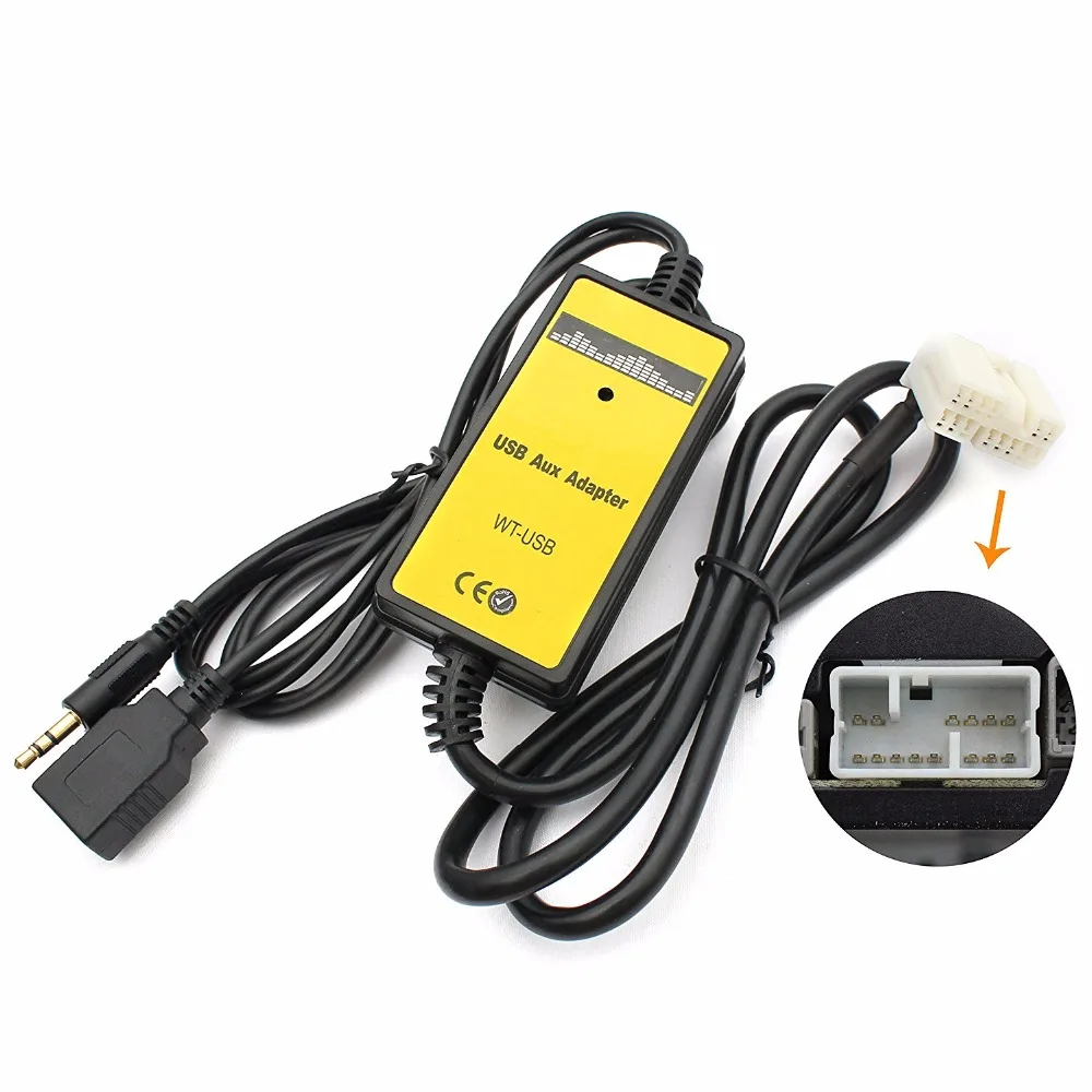 InCar радио USB AUX Mp3 адаптер цифровой CD Changer интерфейс добавить порт для Honda Civic 2006 2010|mp3