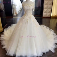 julia kui new style a line wedding dress strapless beading crystals appliques lace bridal dress floral print vestido de noiva