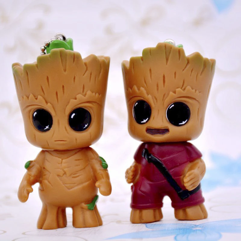 Новый милый Фильм стражи Галактики мини дерево человек модель игрушки Фигурки