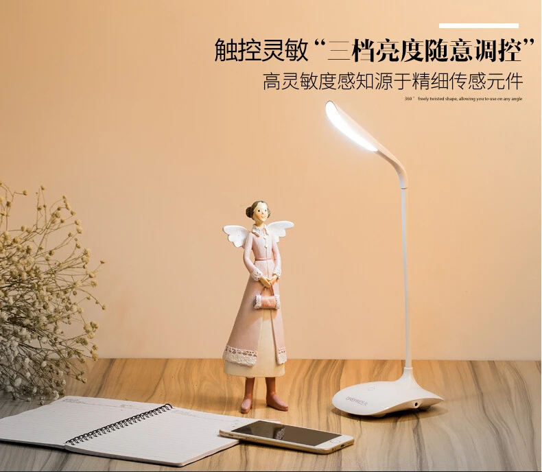 Высокое Качество Творческой Клип/База Складной Настольная Лампа Спальня Свет