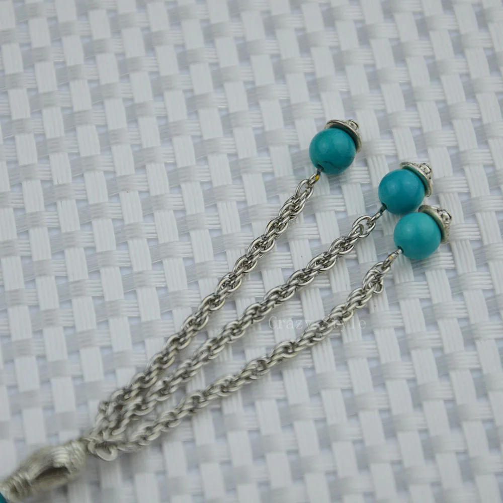 2020 New Arrival !!! Vintage Turquoises Islamic musilm 33 prayer beads tashih Rosary Misbaha by 100% Original | Украшения и