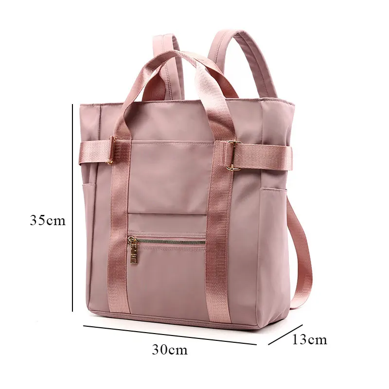 Preppy Style Nylon Backpack Female Multifunction Design Double Shoulder School For Teenage Girls Large Travel | Багаж и сумки