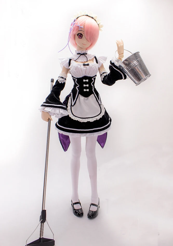 Косплей Костюм служанки Rem/Ram для шарнирных кукол BJD SD DD DDL 1/3|Куклы| |