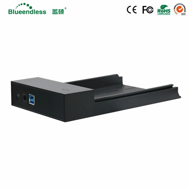 Tool Free 3.5'' Plastic Sata Hdd Case Power Hard Disk Caddy USB 3.0 Sata 6gbps Hdd Enclosures Suit for 8tb Sata Computer Hdd Ssd