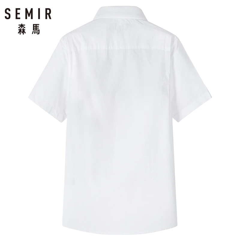SEMIR 2019 брендовая мужская рубашка Весна Бизнес Slim Fit Одежда Мужская с короткими