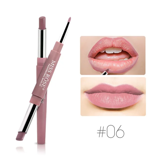 MISS ROSE Lipsticsk матовая полностью профессиональная водостойкая помада для макияжа стойкая 8 цветов Косметика Макияж матовая помада - Цвет: L152006