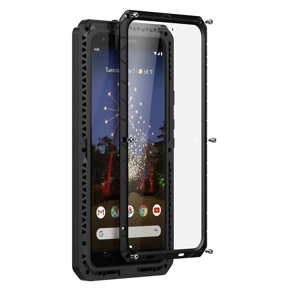 Для Google Pixel 3A 3A XL чехол жесткий алюминиевый металлический Закаленное стекло Защитная крышка для Google Pixel 4 4XL защитный чехол
