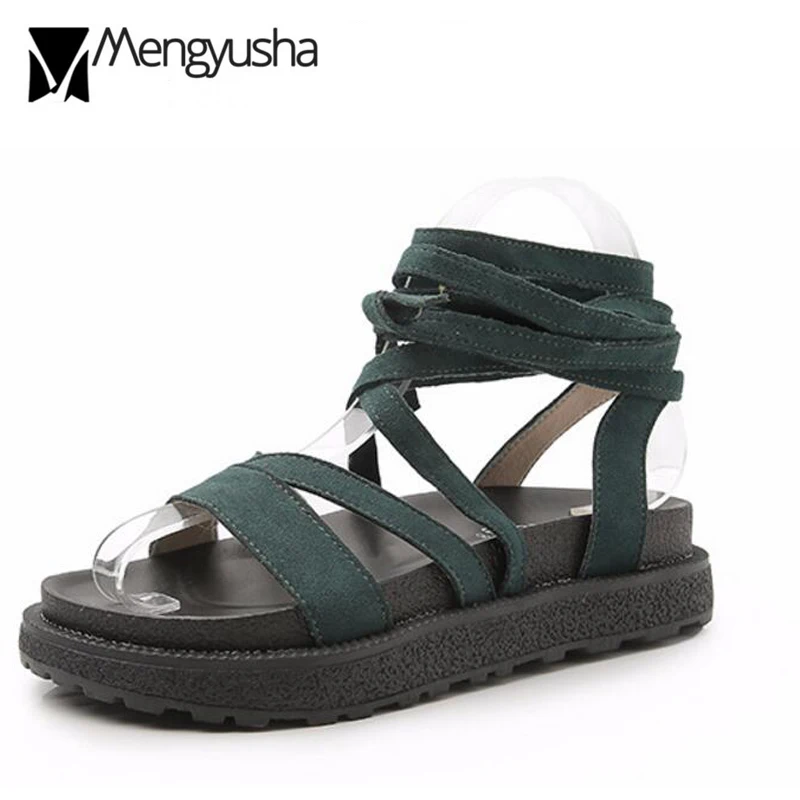 Женские сандалии из натуральной кожи брендовые Шлепанцы овечьей