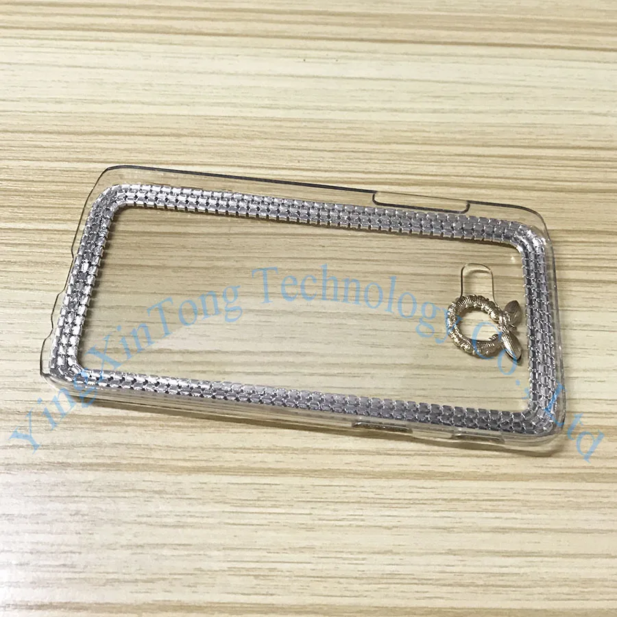 Роскошный блестящий прозрачный чехол со стразами для Samsung Galaxy A5 2017 ультратонкий