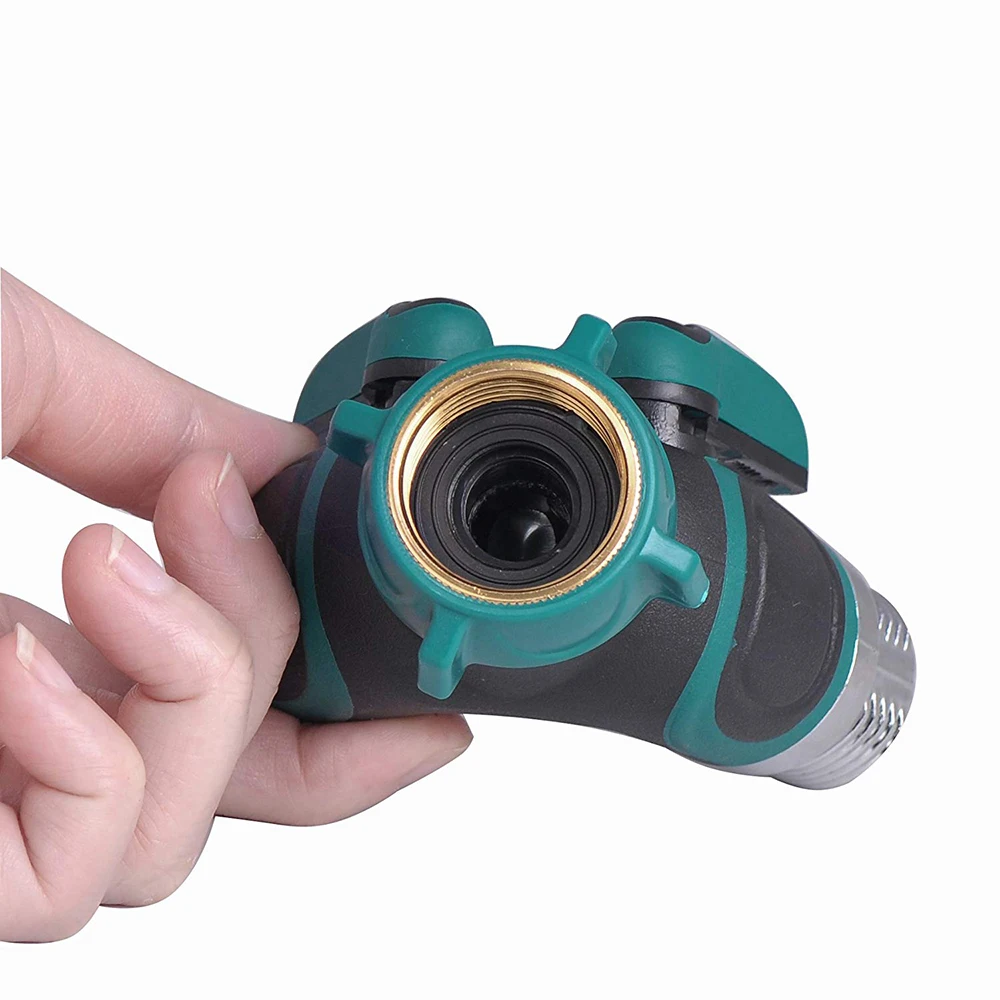 

Water Hose Dispenser Full Metal Body for Outdoor Faucet Sprinklers Drip System Ball Valve Garden Water Hose